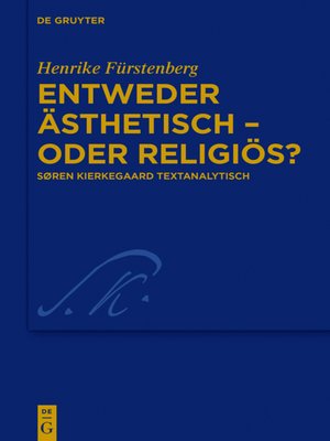cover image of Entweder ästhetisch – oder religiös?